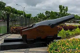 Cannon at its entrance.