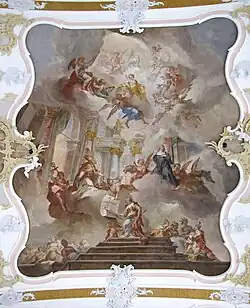 Saints Nicholas and Walpurga as intercessors, church of St. Nikolaus, Großaitingen