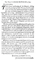 Greenleaf's letter to subscribers, ca.June 1774
