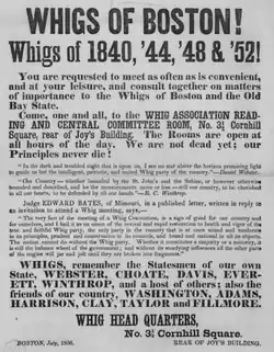 Whig Headquarters, 1856