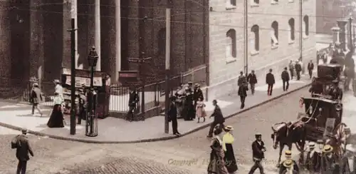 Corner of School and Tremont Streets, 1900