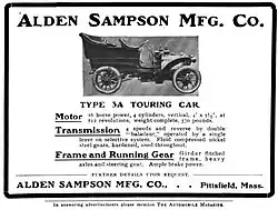 1904 Alden Sampson advertisement in The Automobile magazine