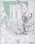 Map of central Lubumbashi, 1978