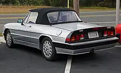 3rd series Spider Quadrifoglio Verde, rear view