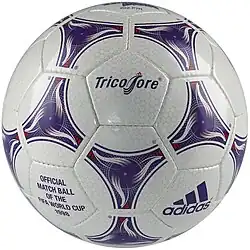 View of the match ball