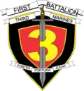 Old 1st Battalion, 3d Marine insignia