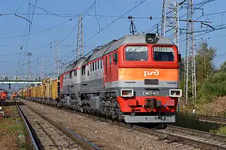 Russian freight train