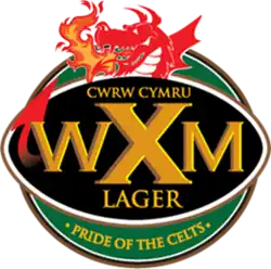 The Wrexham Lager emblem from 2011 to 2021