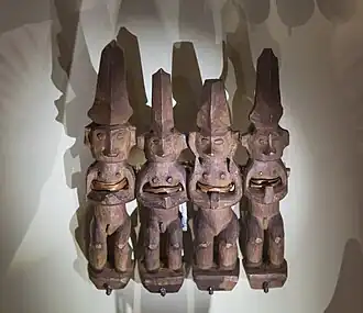 Image 109The Nias adu zatua (wooden ancestor statues) (from Culture of Indonesia)