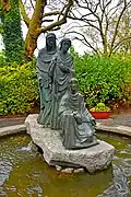 The Three Fates fountain in St. Stephen's Green in Dublin, Ireland, (gift from Germany, the fountain with figures by Joseph Wackerle was erected in 1954.)