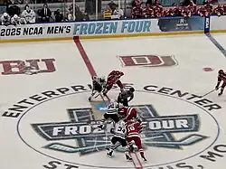 Opening face-off from the finals