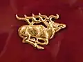 Saka flying deer, Shilikty, 7th to 6th century BC, Kazakhstan.[32]