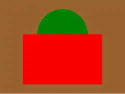 The distinguishing patch of the 2nd Battalion (Eastern Ontario Regiment), CEF.