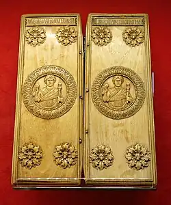 Diptych of Strategius Apion, sole consul in 539, second last surviving example.