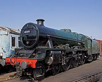 45593 Kolhapur at Tyseley in 2010.