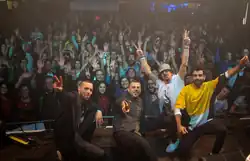 The group performing in Germany in 2018