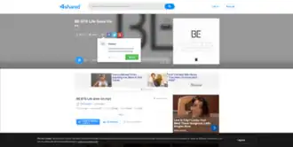 Screenshot of an audio file's download page on 4shared