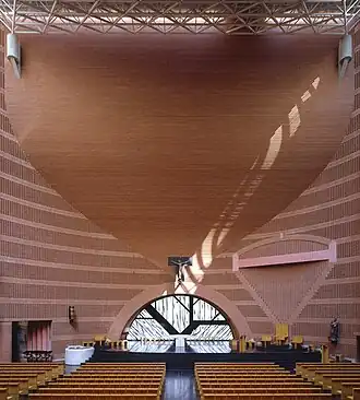 View from the back toward the altar