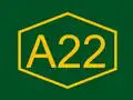 A22 Motorway shield}}