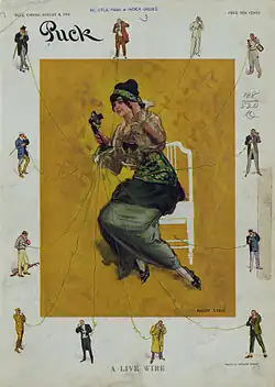 Puck cover, August 8, 1914, painted by Stein