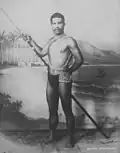 Photograph of a Native Hawaiian fisherman