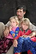 Yörük father with his daughters, central Anatolia