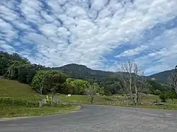 A road in Main Arm as pictured in September 2024