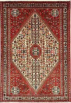 Typical Abadeh (Iran) rug design.