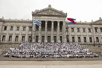 Image 182011 bicentennial celebrations at the Palacio Legislativo in Montevideo (from History of Uruguay)