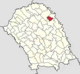 Location in Botoșani County