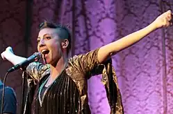 Volkman with Nico Vega in 2011