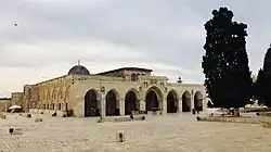 Al-Aqsa Mosque, on the Temple Mount (Haram al-Sharif or Al-Aqsa compound)