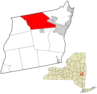 Location in Albany County and New York.