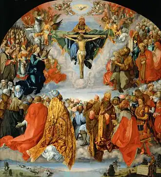 "Throne of Mercy", Albrecht Dürer, 1511
