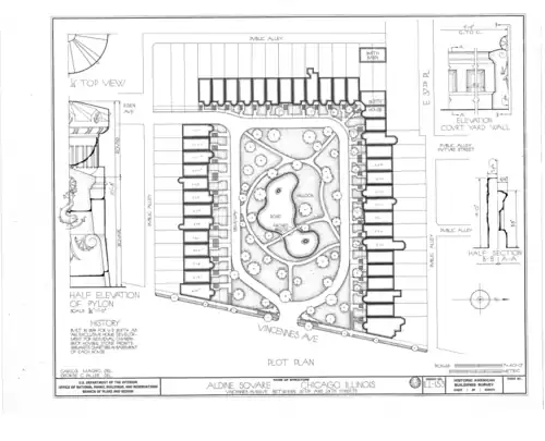 Layout of Aldine Square