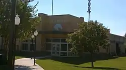 A The new Allan Saxe Field clubhouse