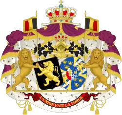 Coat of arms of the former King Leopold III and Queen Astrid