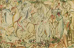 Amadeo de Souza Cardoso, Avant la Corrida, 1912, oil on canvas, 60 × 92 cm, Calouste Gulbenkian Foundation, Lisbon, Portugal