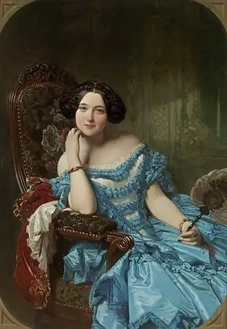 Image 15 Amalia de Llano Painting credit: Federico de Madrazo y Kuntz Amalia de Llano (April&nbsp;29, 1822&nbsp;– July&nbsp;6, 1874) was a Spanish countess and writer. This 1853 oil-on-canvas portrait by Federico de Madrazo y Kuntz shows her seated in a fine armchair wearing sumptuous clothes, with her youth and beauty accentuated by the dark background, and is quite unlike a traditional Spanish portrait of the period. More selected pictures