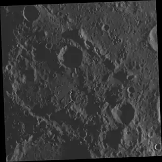 Another image at low sun angle, with the irregular depression of the facula near center
