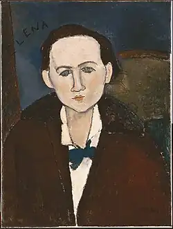 Amedeo Modigliani, Portrait of Elena Pavlowski, 1917