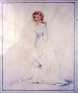 A portrait of a woman.