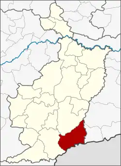 District location in Buriram province