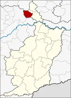 District location in Buriram province