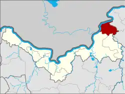 District location in Nong Khai province