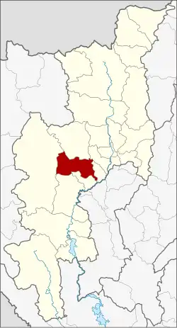 District location in Chiang Mai province