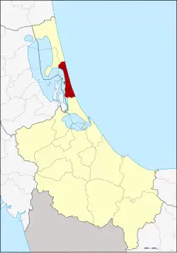 District location in Songkhla province