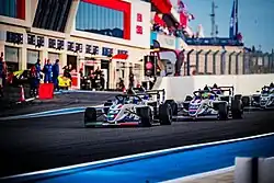 Antonelli leading the 2022 FIA Motorsport Games Formula 4 Cup at Paul Ricard