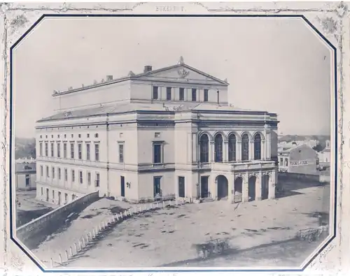 Neoclassical - Former National Theatre on Calea Victoriei, by Anton Heft, 1849–1852, destroyed by bombardments in 1944[30]
