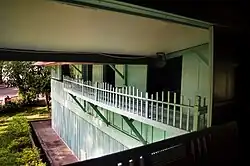 An extra-long banggéra at the Apolinario Mabini Shrine in Santa Mesa, Manila